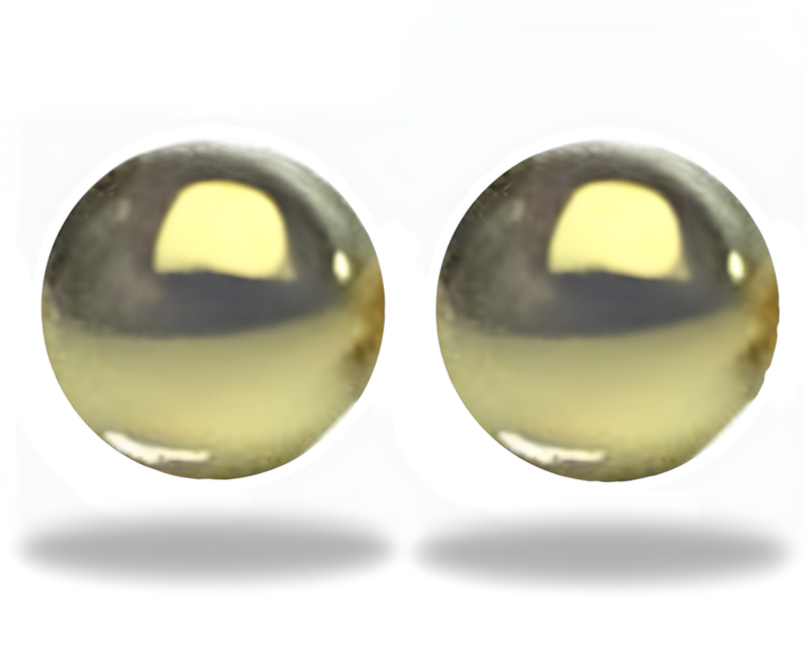 Brinco Simple Golden Balls