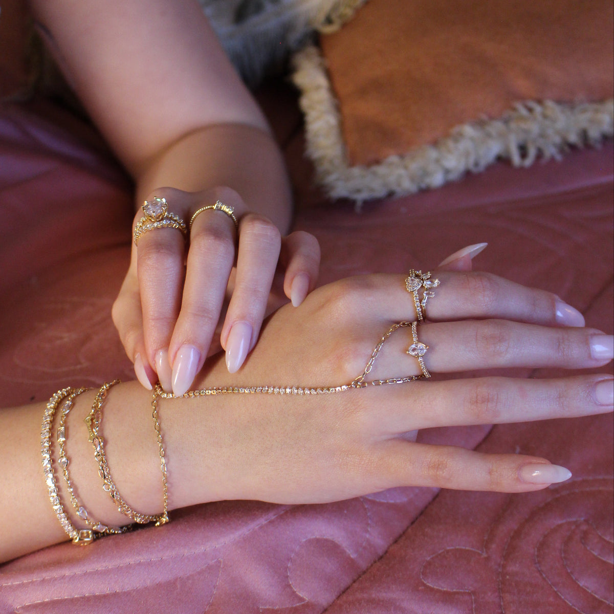 Anel Heart Crystal