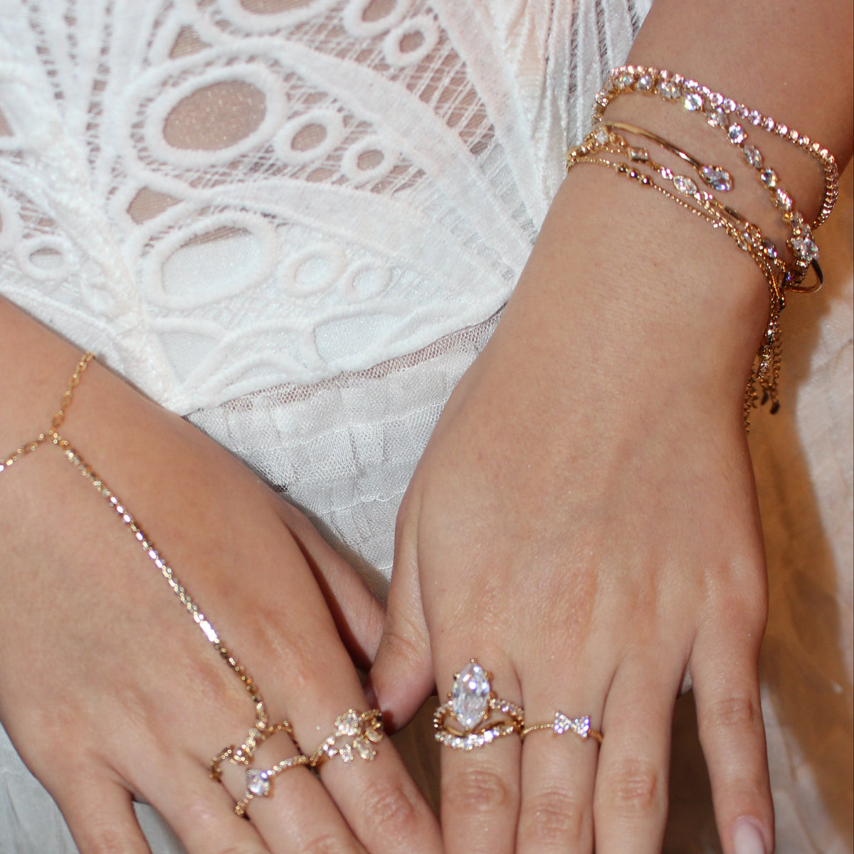 Pulseira Cristal Rosé