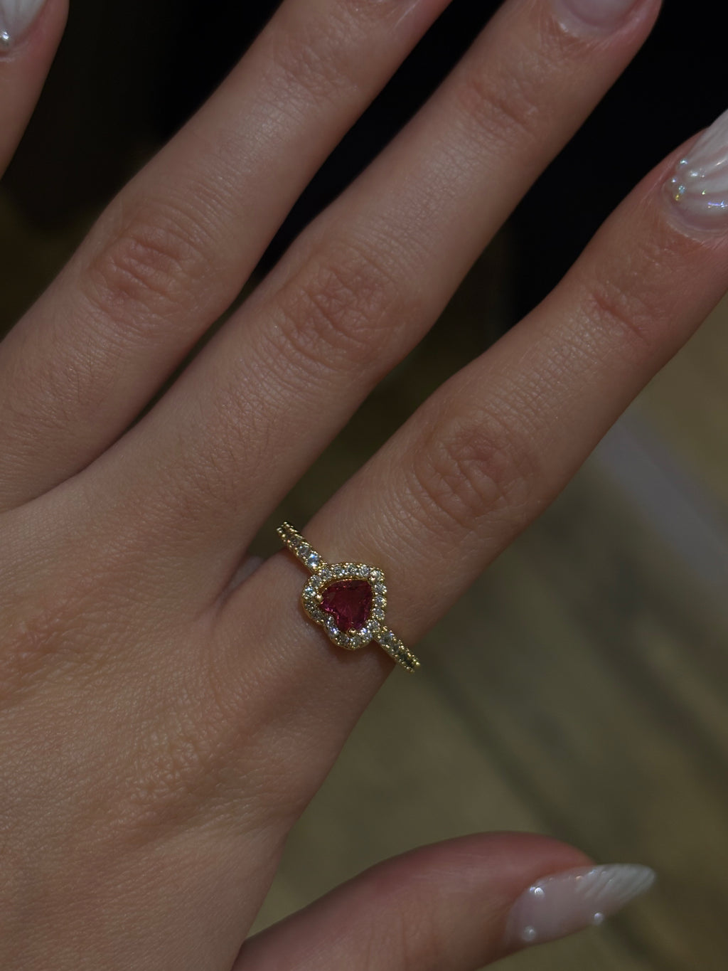 Anel Blush Heart