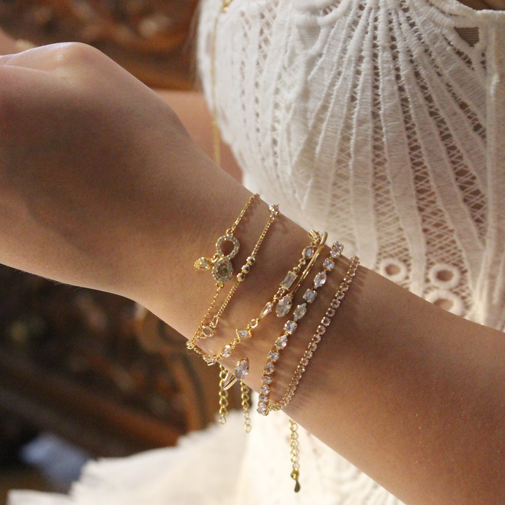 Pulseira Cristal Rosé