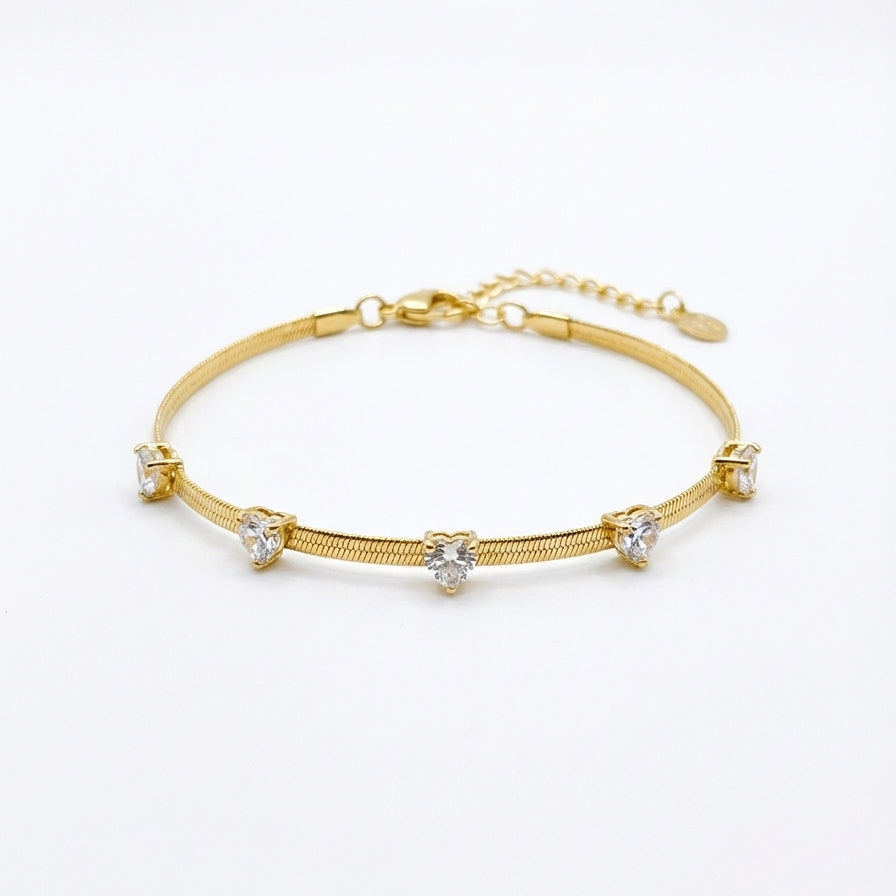 Pulseira Heart Chain