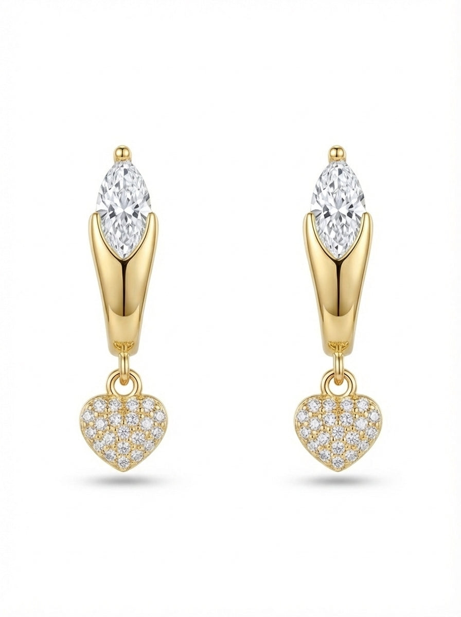 Brinco Marquise Heart