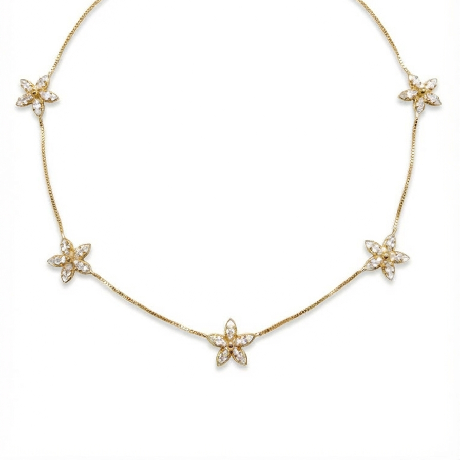 Colar Marquise Flower