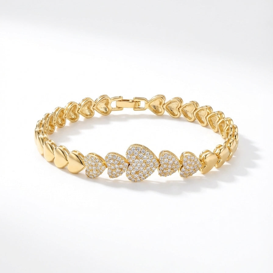 Pulseira Gold Heart