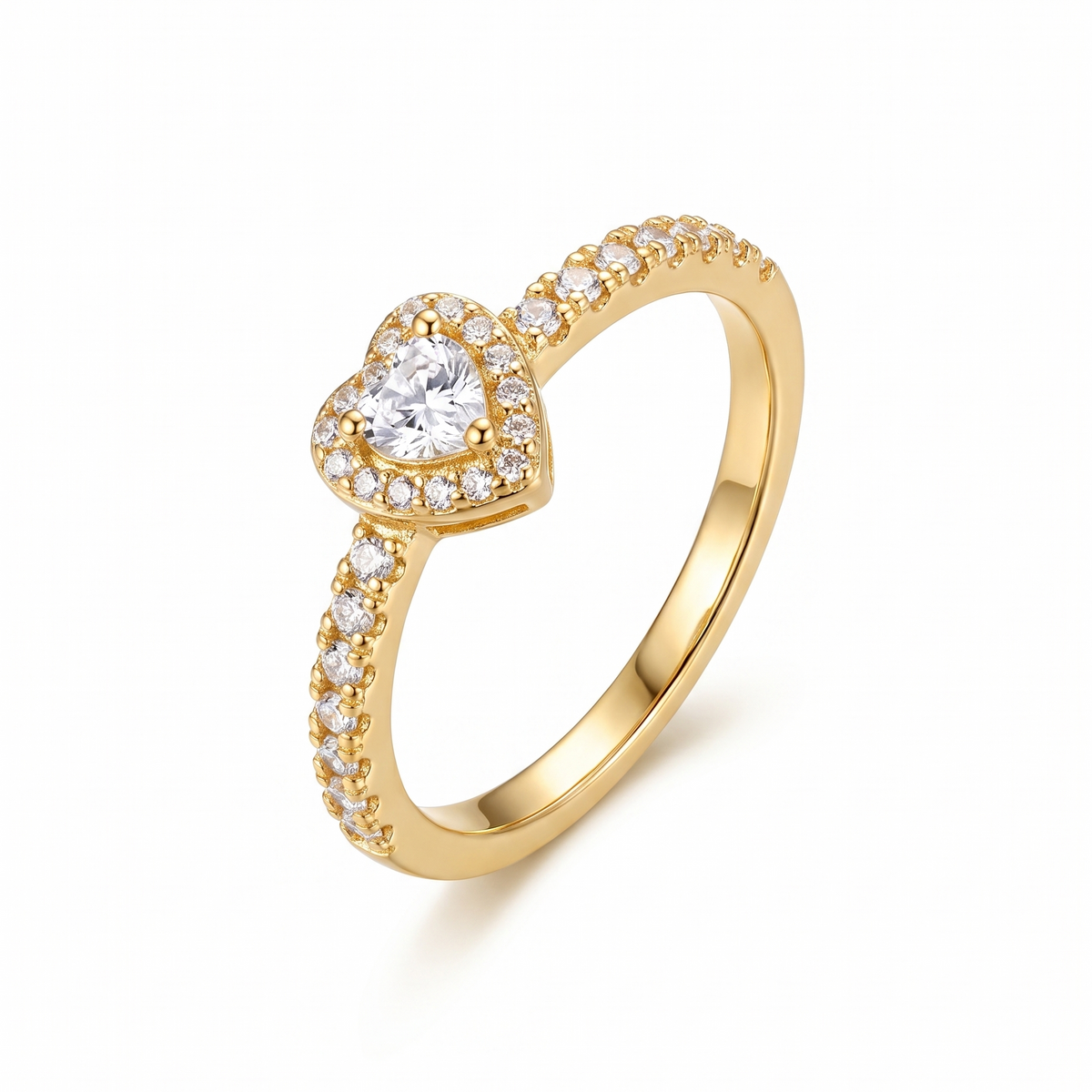 Anel Heart Crystal